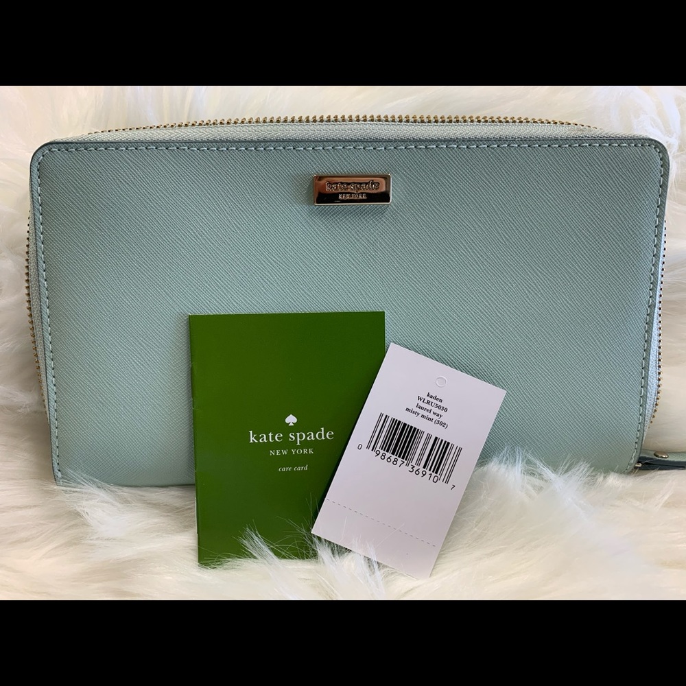 Kate Spade Laurel Way Misty Mint Wallet